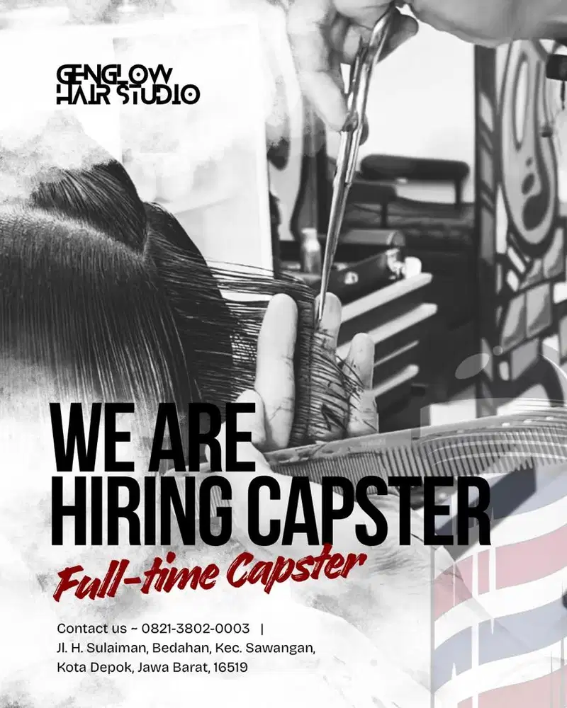 Lowongan Kerja Capster Barbershop Sawangan Depok