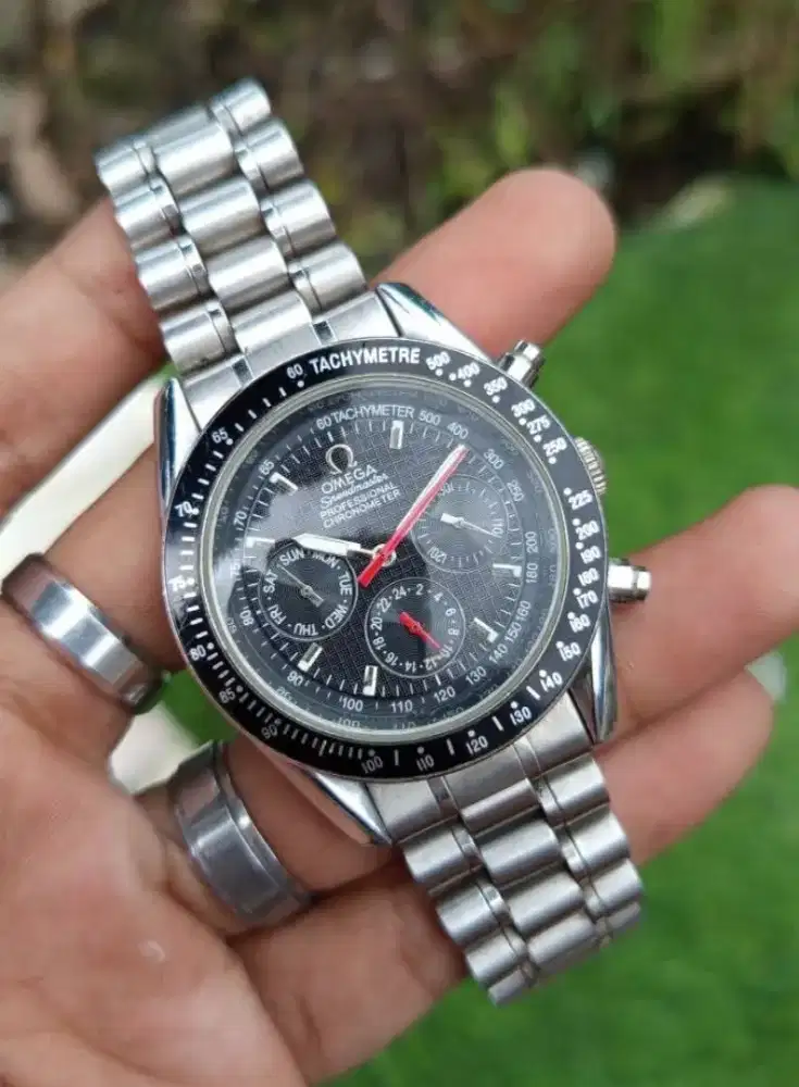 Jam tangan Omega Speedmaster chronometer Automatic full bawaan