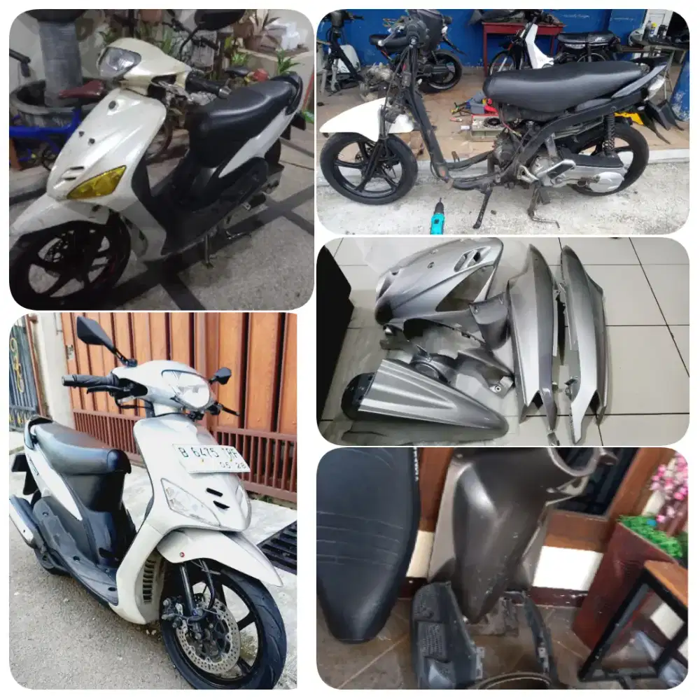 Yamaha Mio Sporty 2008 silver,aslinya putih,baru restorasi, dki Jaktim