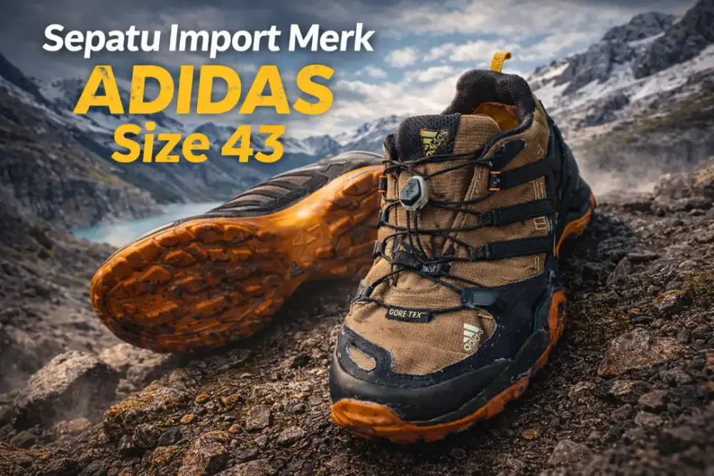 Sepatu Olahraga Adidas Import Second Size 43 hilglih