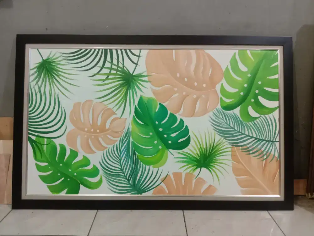 LUKISAN AESTHETIC MODERN ART TROPICAL