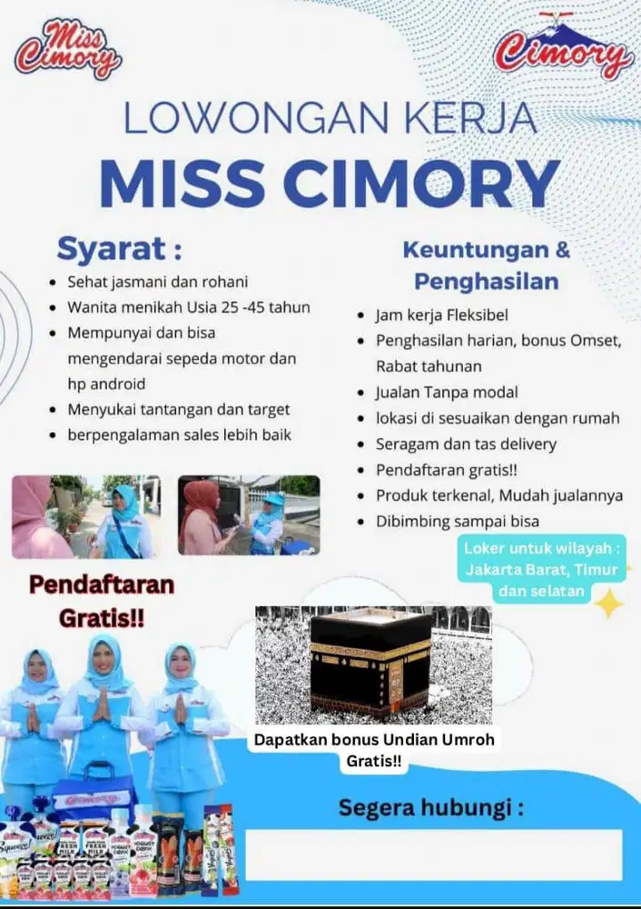 Lowongan Miss Cimory