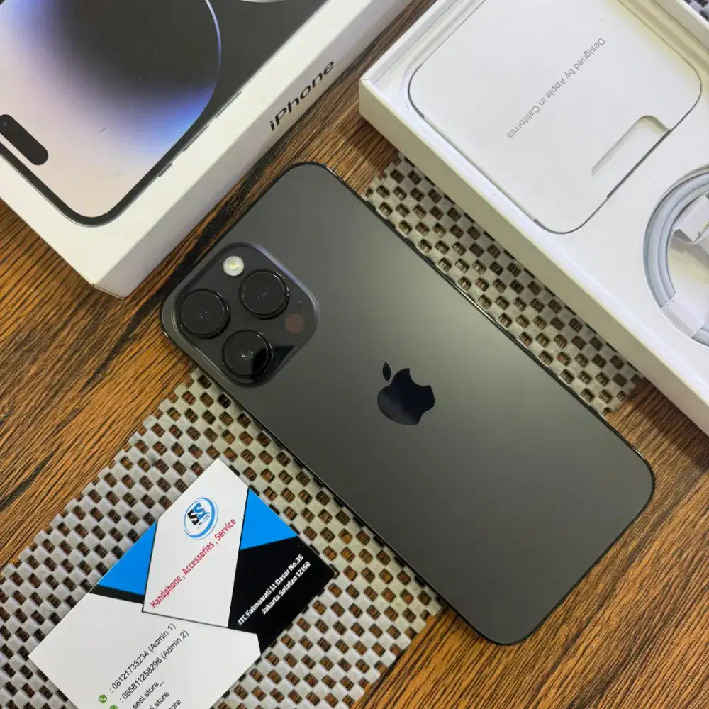 Iphone 14 promax 128gb black mulus lengkap !!