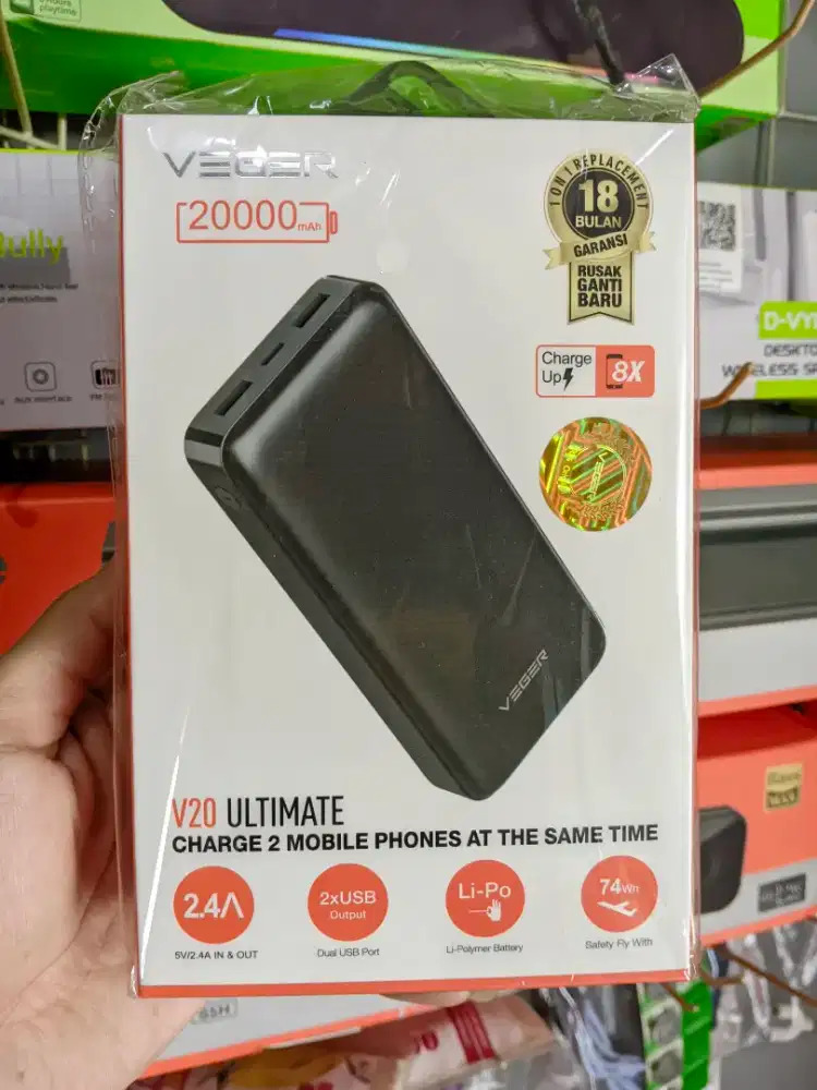 Power Bank Veger V20 Ultimate kap 20.000 mAh