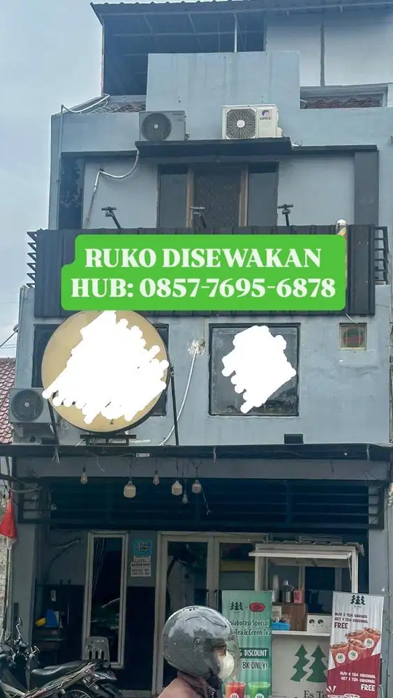 Disewakan ruko jalan utama metland puri