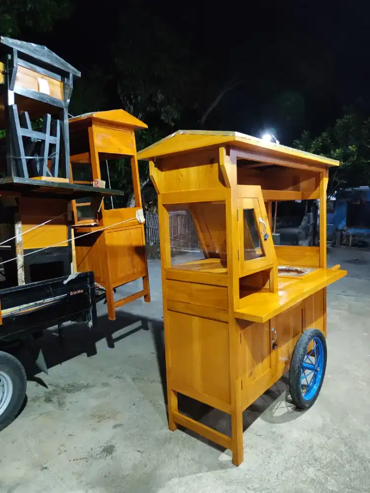 Jual Gerobak Angkringan, Bakso, Mie Ayam, Bubur, Sate, Soto, Pecel dll