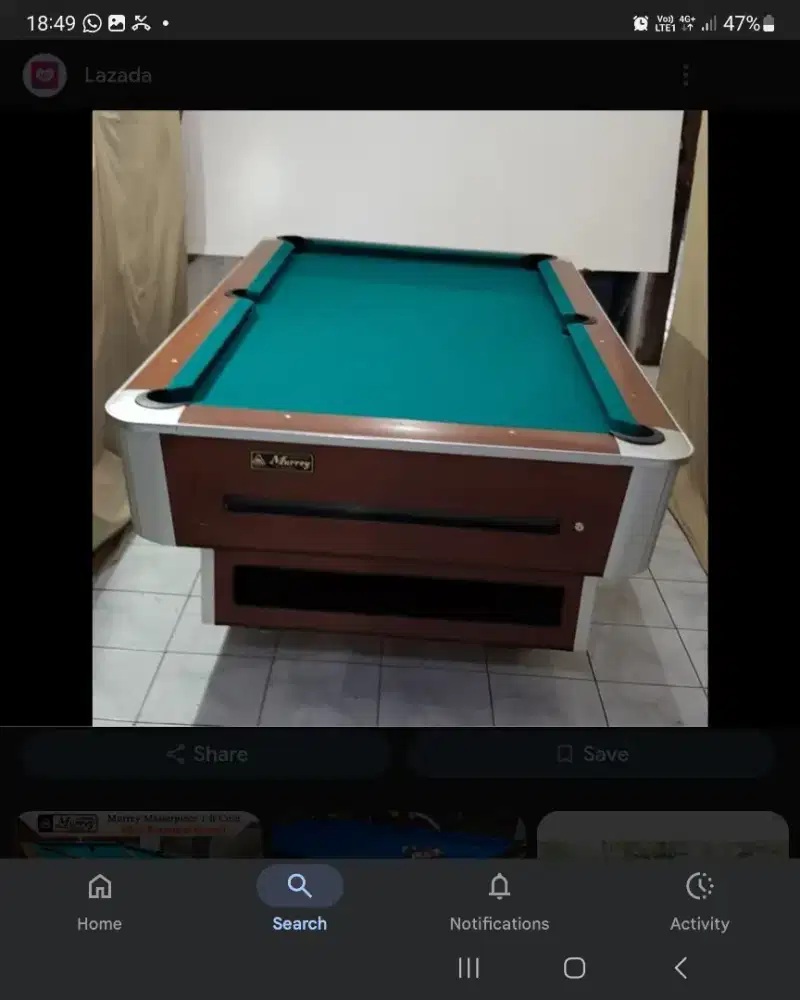 Meja Billiard Muray 7 Feer / Profesional Roll System