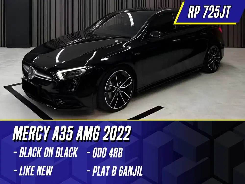 Mercedes Benz A35 AMG Sedan 2022 Black Hitam Mercy A 35