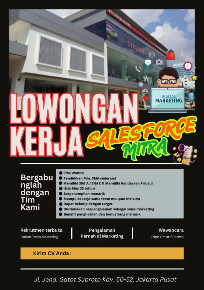 Dibutuhkan Sales Mobil Pengalaman