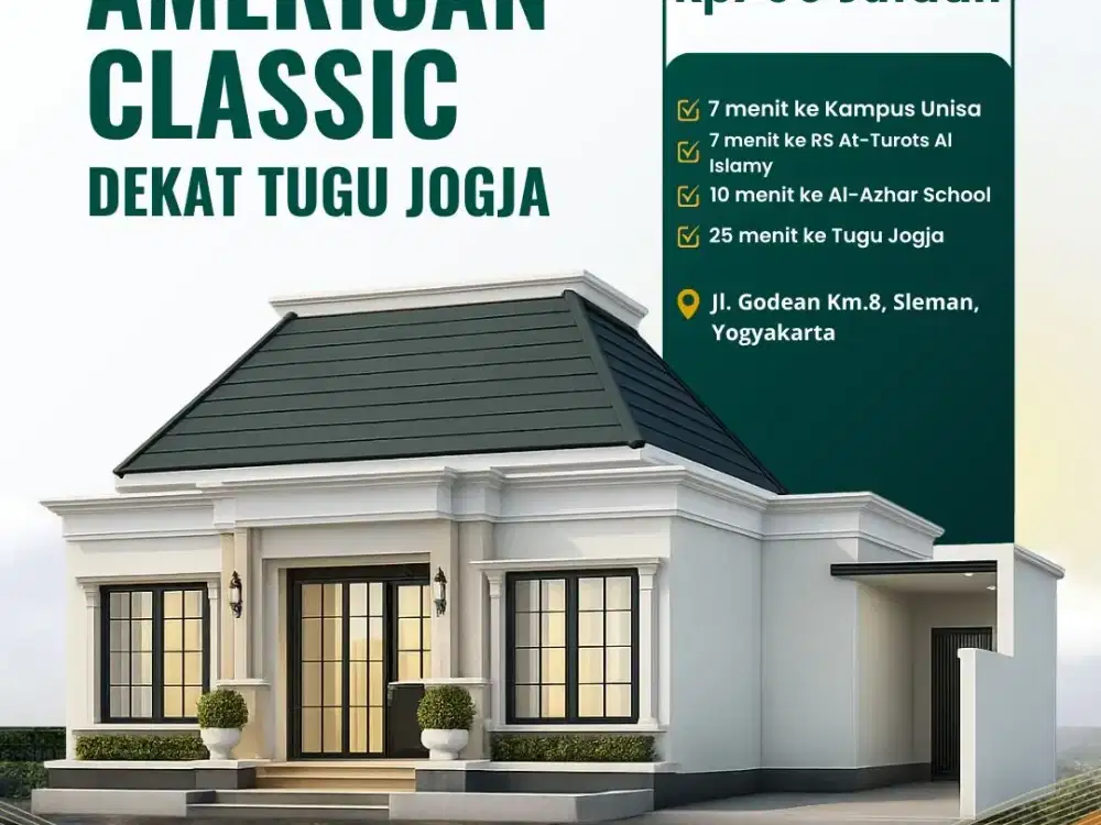 RUMAH MEWAH SLEMAN 700 JUTAAN SAJA DEKAT PASAR GODEAN