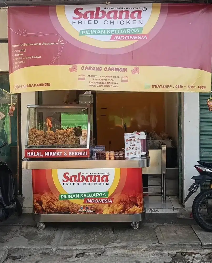 Paket Franchise Sabana Fried Chicken Tinggal pakai