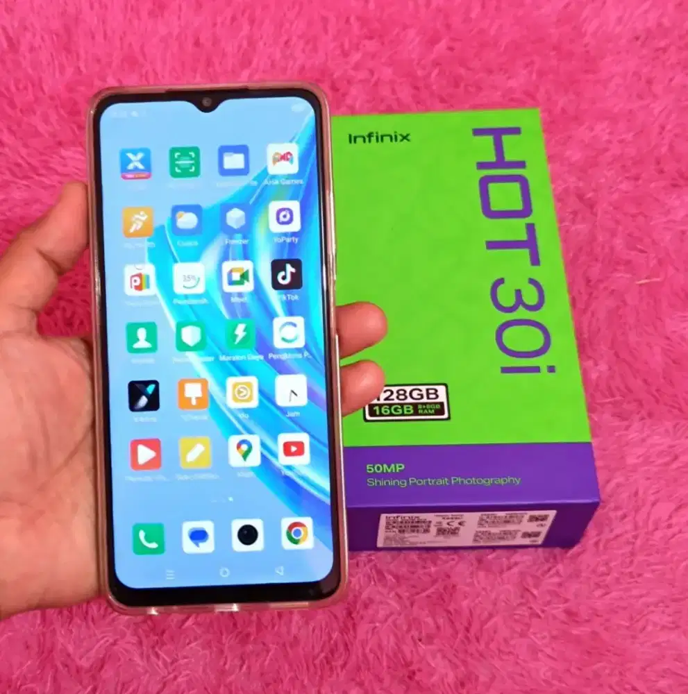Infinix Hot 30i 8+8/127 mulus lengkap