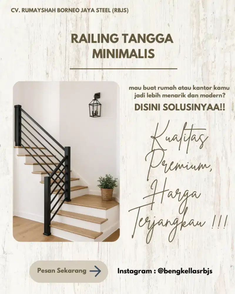 RAILING TANGGA MINIMALIS