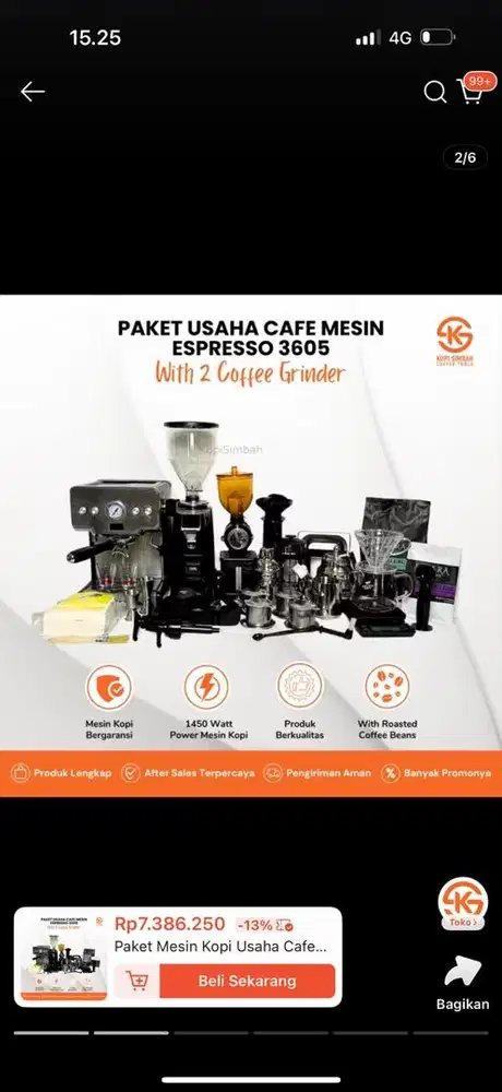 mesin kopi bagus like new