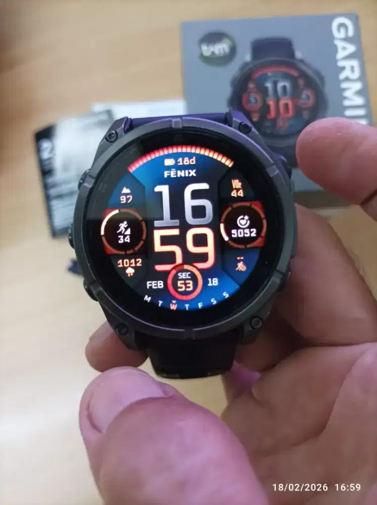 Garmin Fenix 8 47 mm Amoled Black Sapphire Titanium second