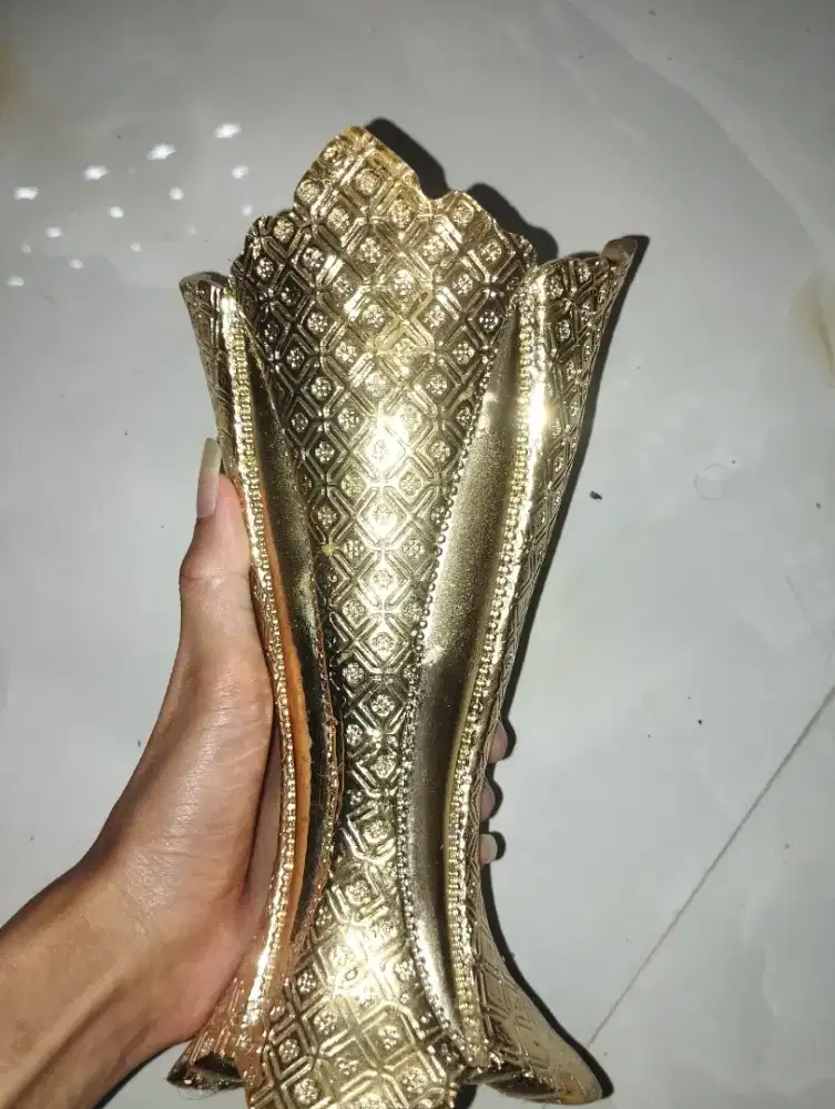 [GRATIS] Tempat Bakar Buhur / Mabkhara Cantik Warna Gold