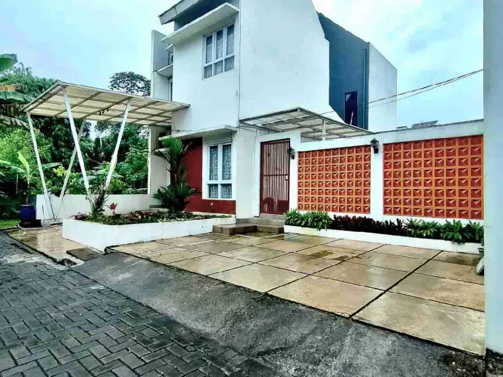 Rumah cluster 2 lantai mewah LT 132 +kolam renang 1.1 M di Cileungsi dekat tol cimanggis Bogor
