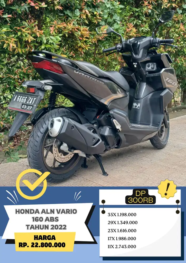 READY Honda ALN VARIO 160 ABS tahun 2022