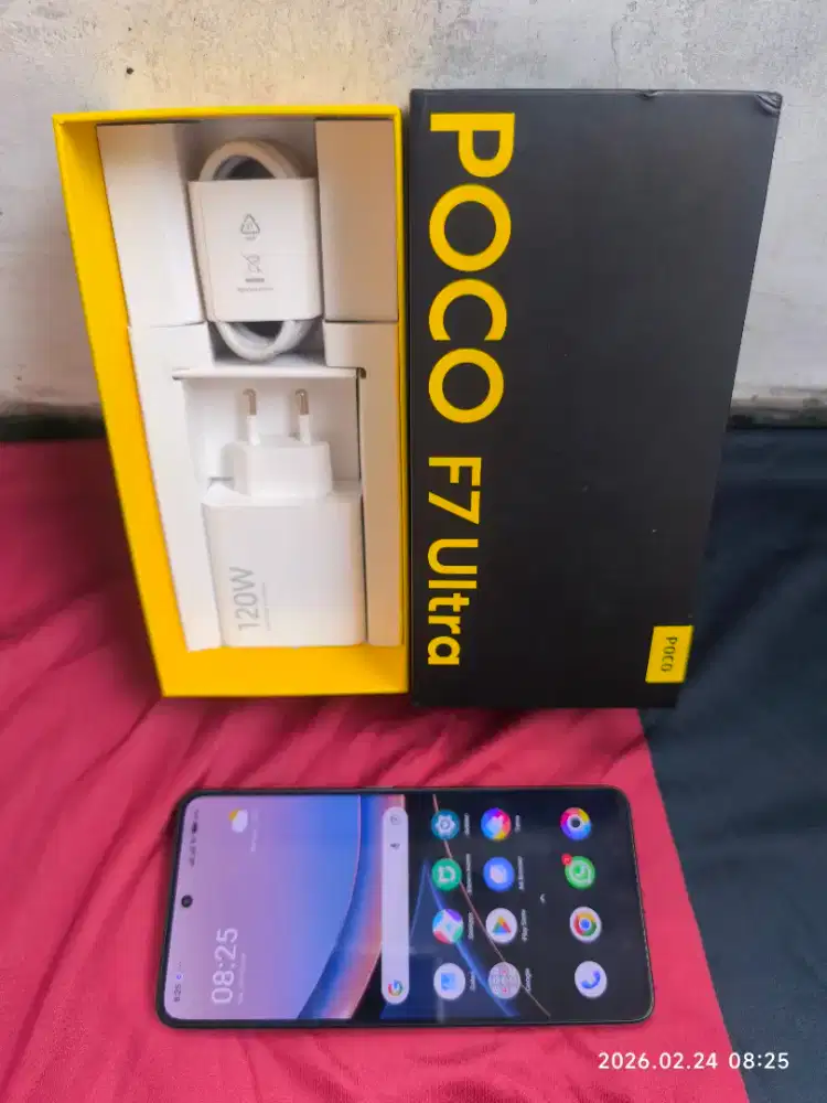 Poco F7 Ultra 12/256 Fullset ori Segel mulus no minus garansi On 2027
