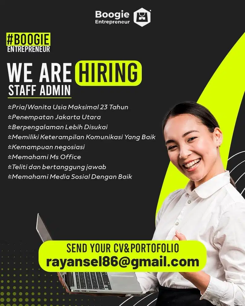 Lowongan Perkerjaan Staff Admin