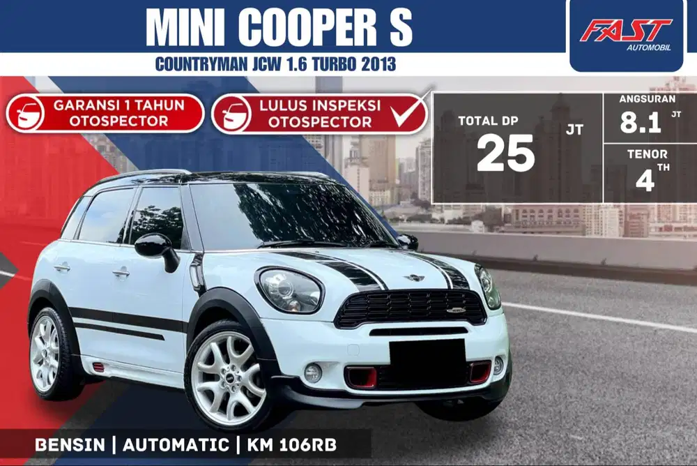 MINI COOPER S COUNTRYMAN JCW 2013 PANORAMIC PJK PJG & WARRANTY 1THN