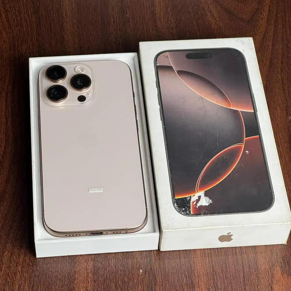 iPhone 16 PRO 128GB DESSERT TITANIUM Garansi Resmi iBox