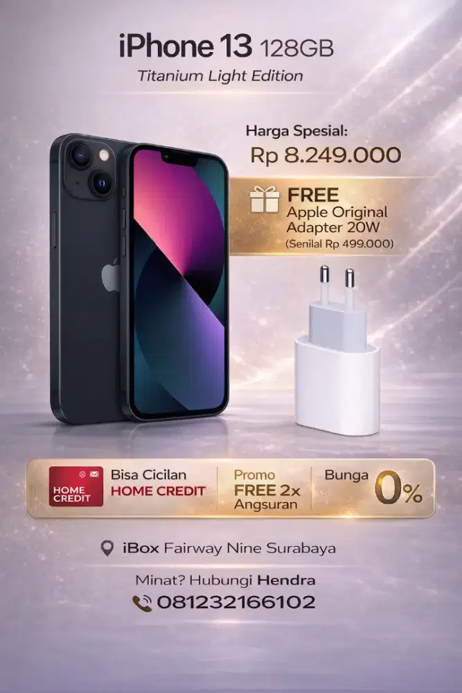 iPhone 13 promo free adpater