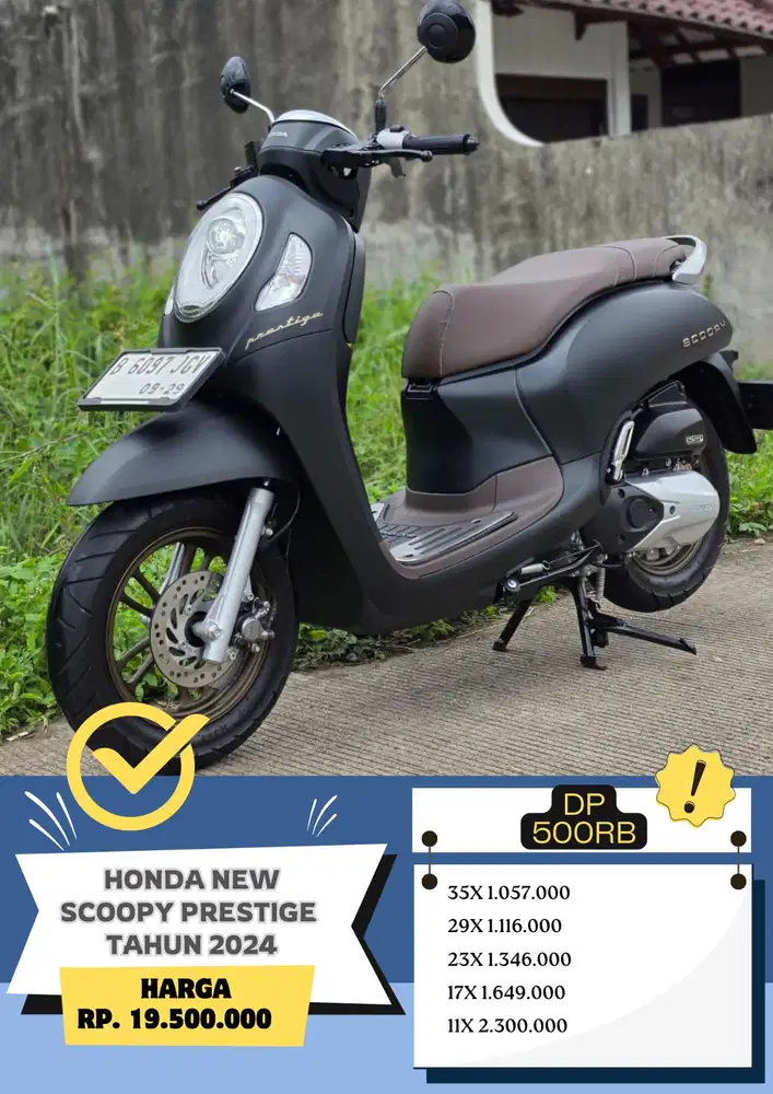 READY Honda Scoopy Prestige tahun 2024 DP 500rb