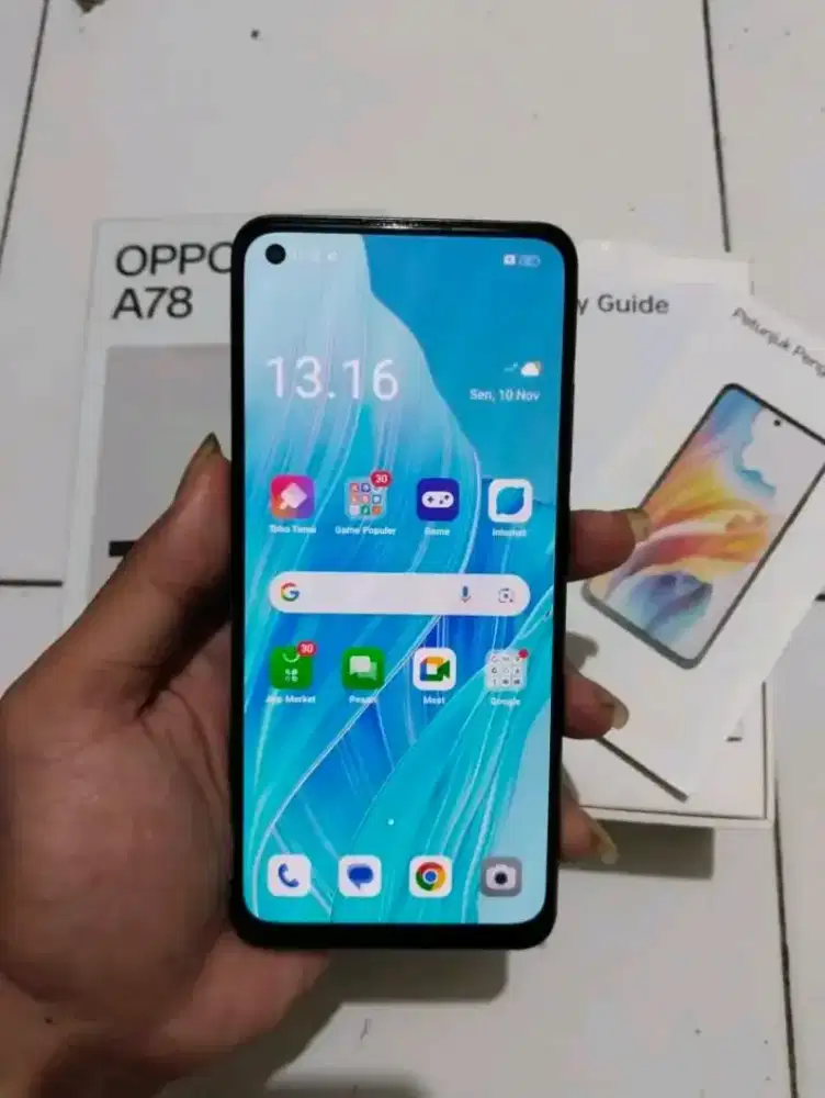 Oppo A78 4G NFC 8/256gb fulset mulus TT