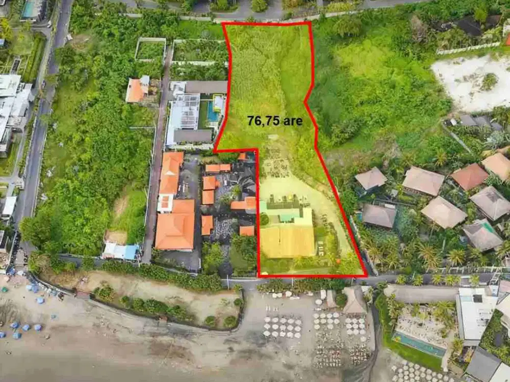 loss pantai batu bolong Canggu!! 76 are tanah di jual