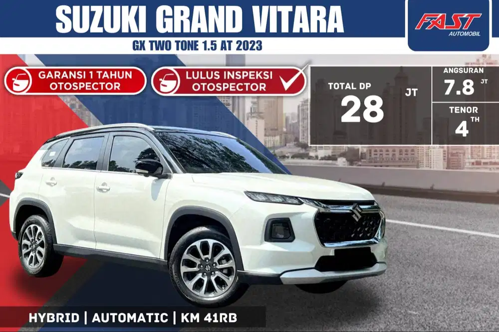 SUZUKI GRAND VITARA GX HYBRID 2023 TWO TONE PANORAMIC 1.5 AT KM.41RB