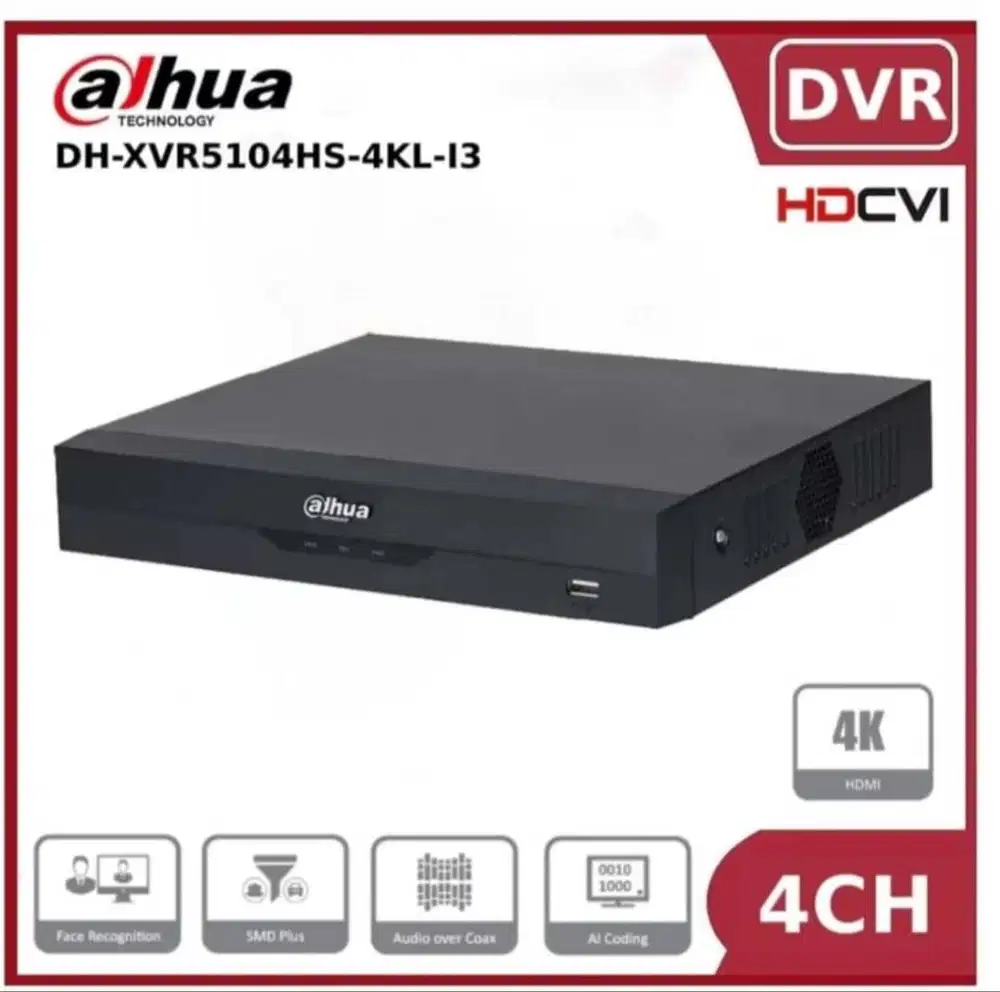 DVRDahua 5104HS-4KL-I3 5108HS-4KL-I3 5116HS-4KL-I3 4K ULTRAHD WIZSENSE
