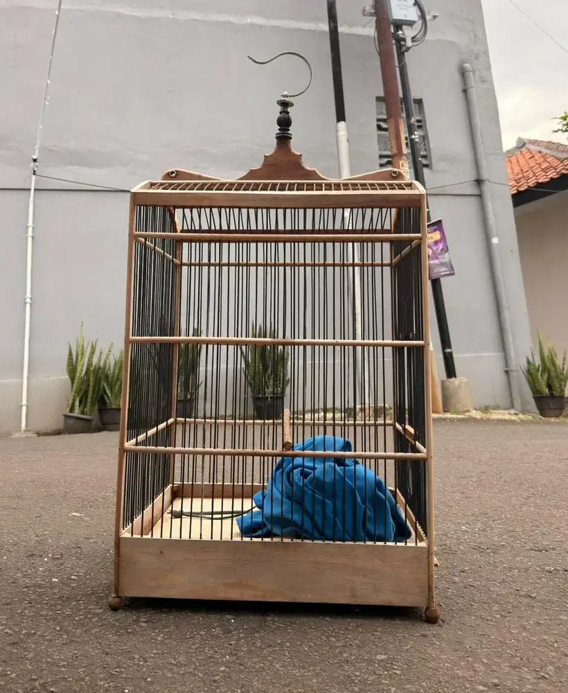 kandang sangkar burung kotak replika no 1 like new