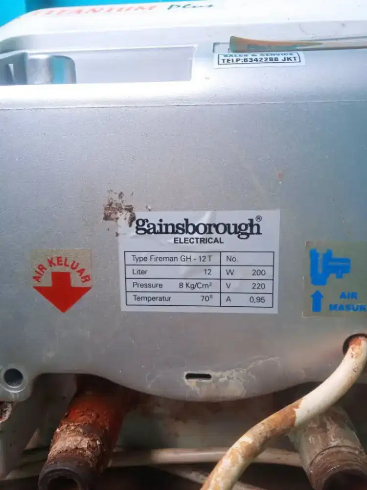 Water heater normal no bocor