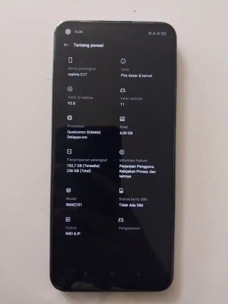 HP Realme C17 Second