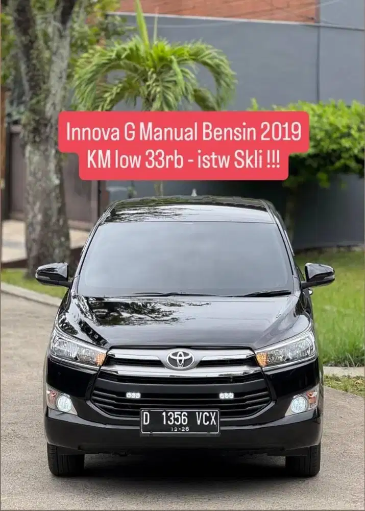 KM low 33rb - Innova Reborn G manual bensin 2019 / 2020 murah istw
