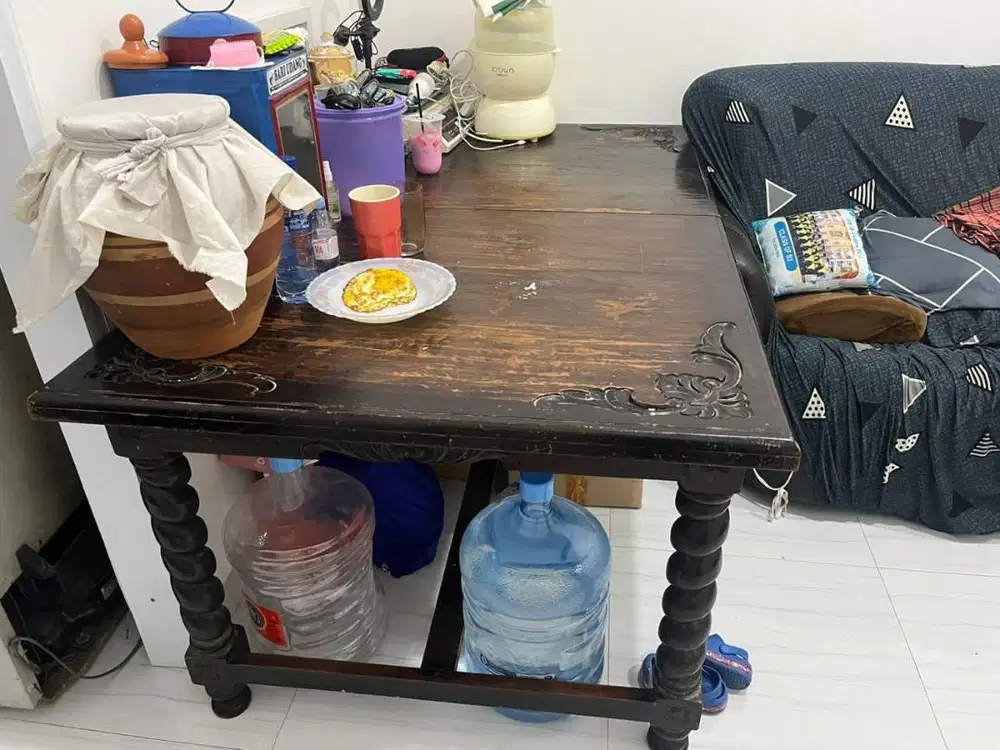 Jual Meja Makan 6 KURSI (KAYU JATI ASLI)