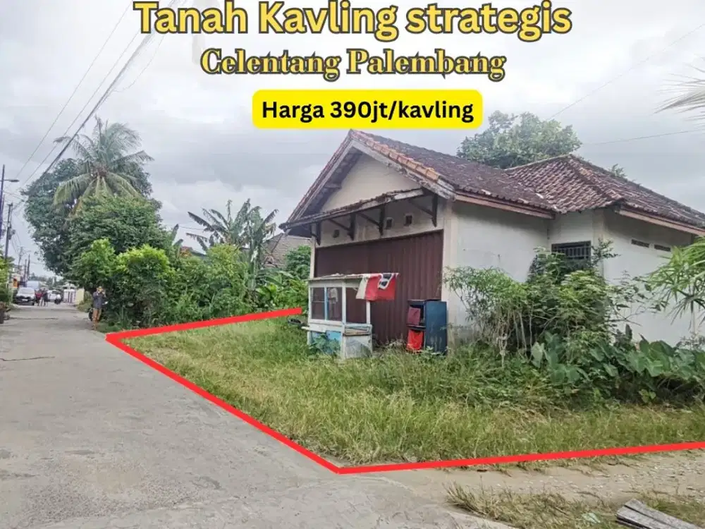 DIJUAL TANAH DEKAT MIE GACOAN CELENTANG PALEMBANG