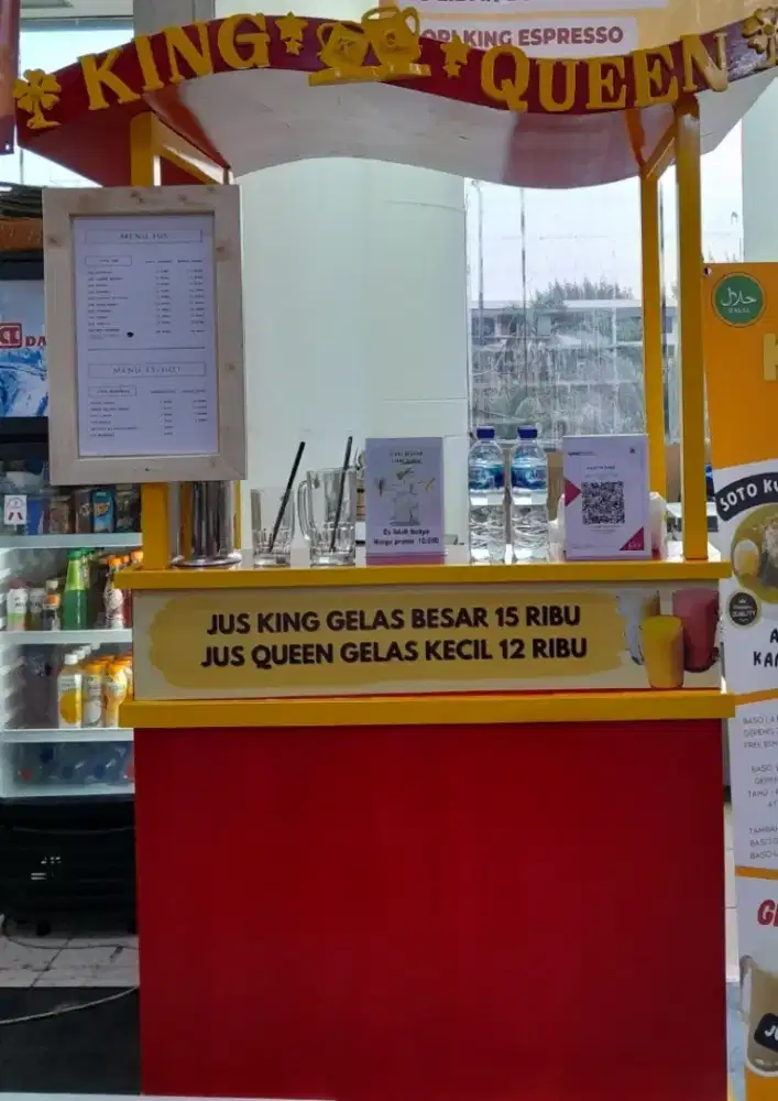 JUAL   MURAH GEROBAK + KULKAS 1 PINTU