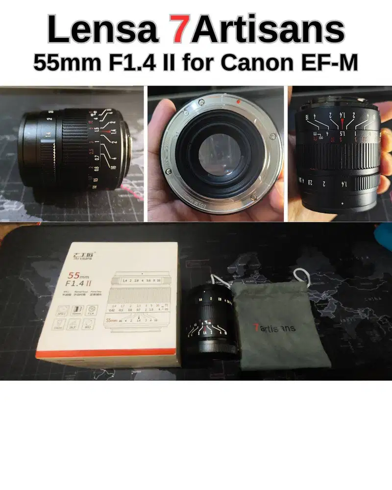 7TArtisan 55mm F1.4 Mark II Canon EF-M