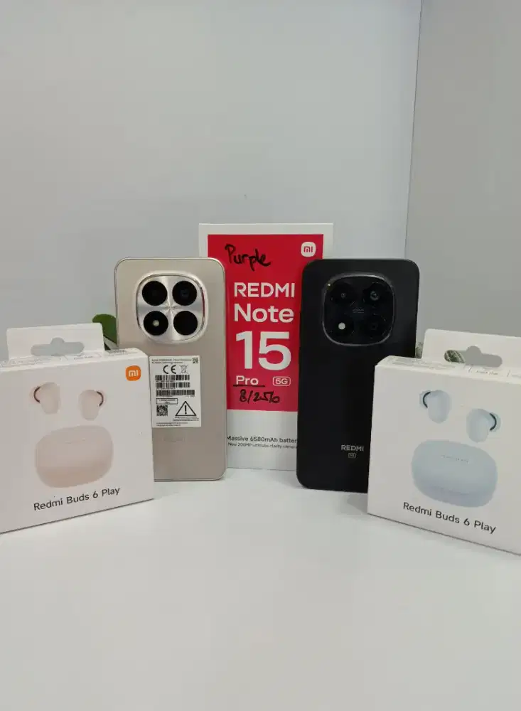 Redmi Note 15 Pro 5G FREE Buds 6 Play