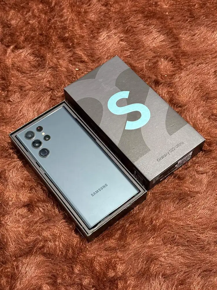 Samsung S22 ultra 12/512GB Resmi Mulus Fullset Original - Green