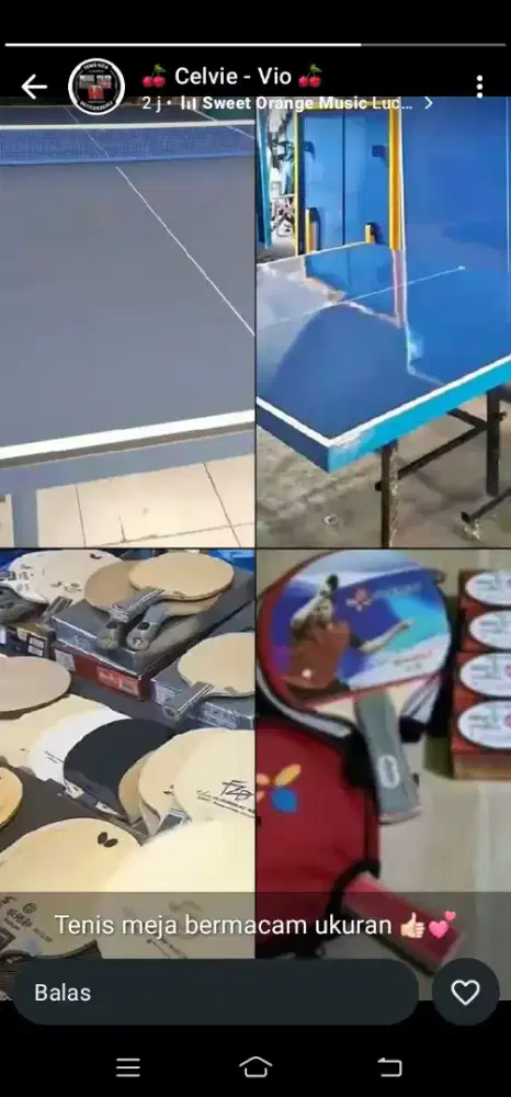 Tenis meja baru