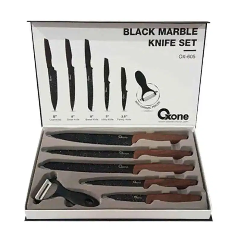OXONE OX605 Set Pisau Dapur Marble