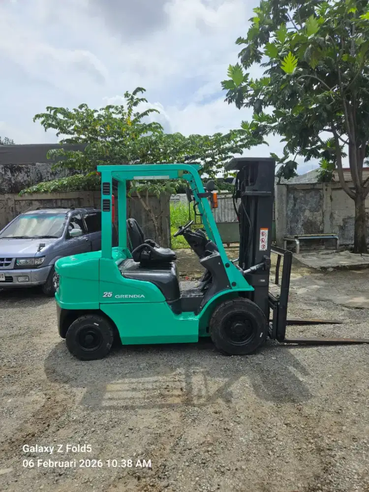 Forklift Mitsubishi 2,5 Ton,Matic,Threelift 4,5 Meter,S4S,Tahun 2019