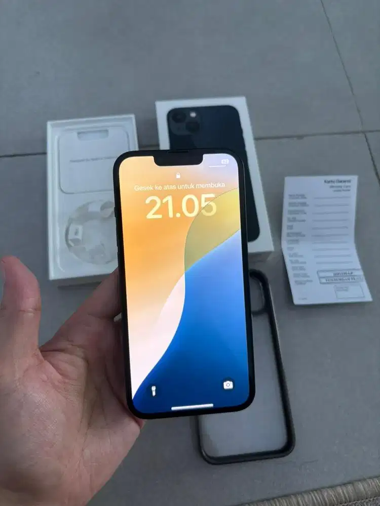 Hp Iphone 13 128GB midnight apple handphone