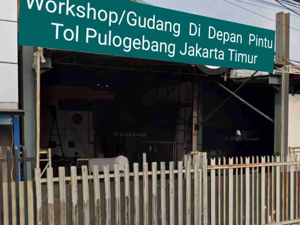 Gudang / Workshop Dekat Pintu Tol Pulogebang Jakarta Timur