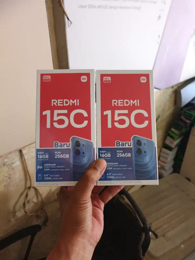 Berminat silahkan WA Xiaomi Redmi 15C NFC 8+8/256 Garansi resmi 15bln