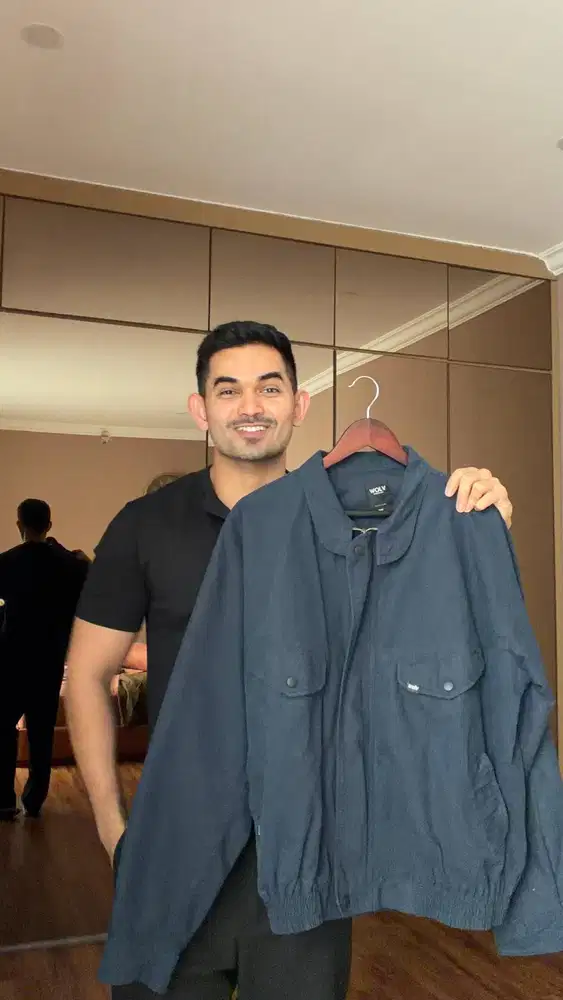 Jaket Harrington Navy WOLV - Koleksi Amritsaraje #DealBikinBerkah