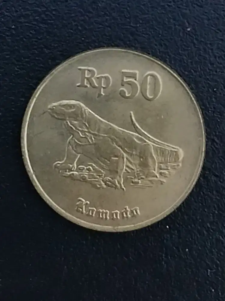 Uang koin 50 rupiah komodo